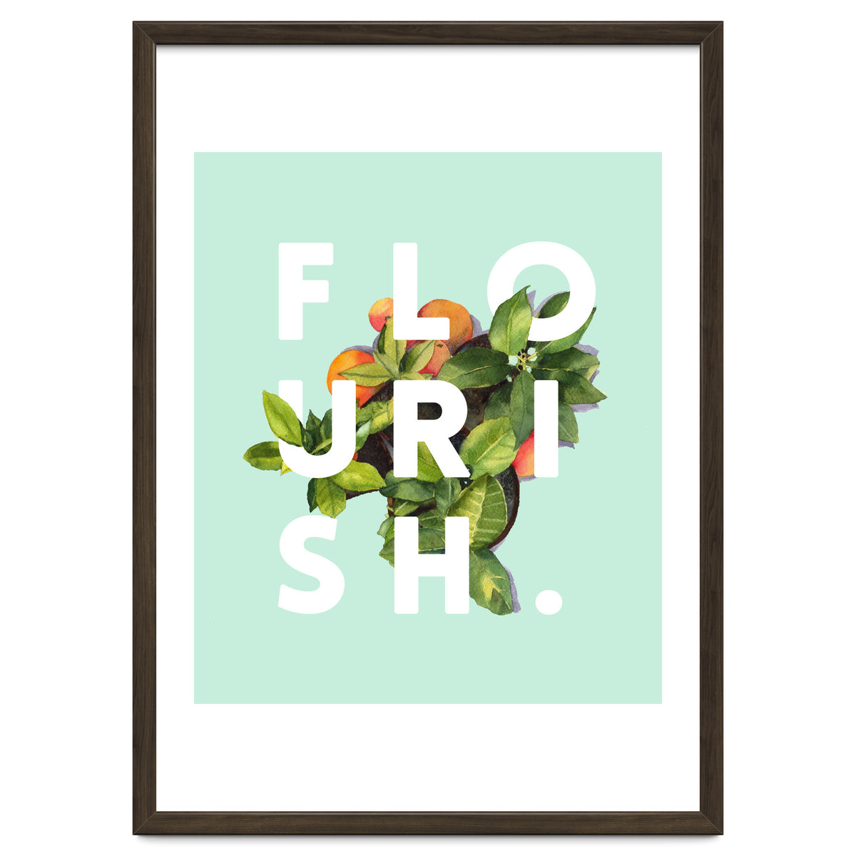 Flourish #society6 #buyart #typography #artprint