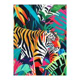 The Tigress, Fearless Wild Animal Tropical Jungle, Multicolor Cat Confidence Peaceful Calm Bohemian Eclectic (Print Only) thumbnail