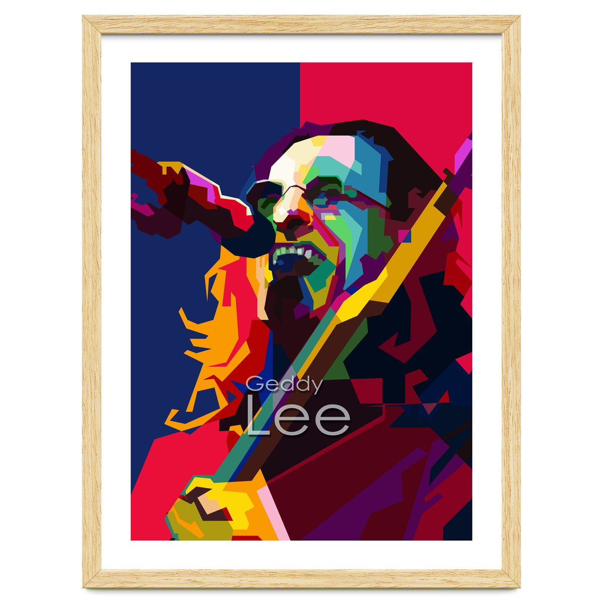 Geddy Lee RUSH Singer Pop Art WPAP