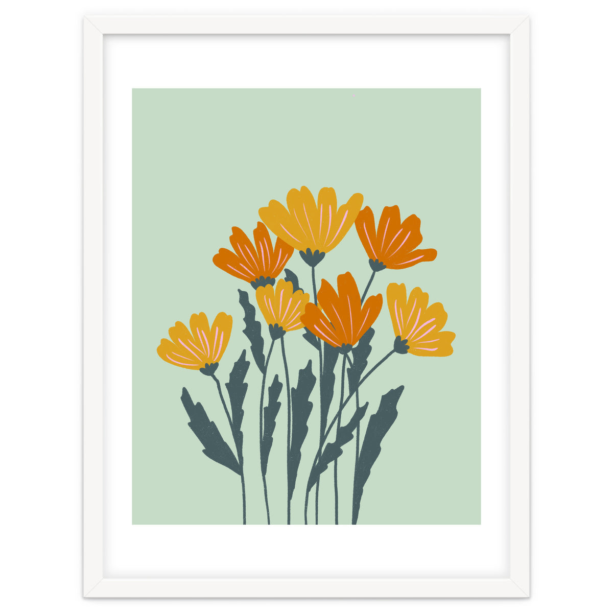 Orange and Yellow Flowers