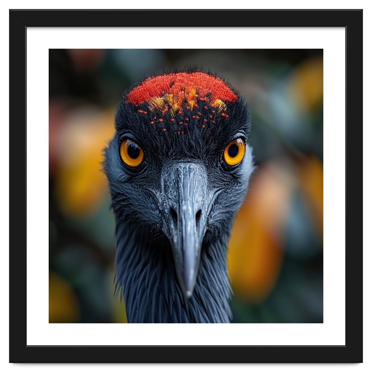 Close Up Of A Strikingly Beautiful Bird Face