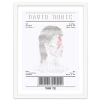 Receipt Art David Bowie