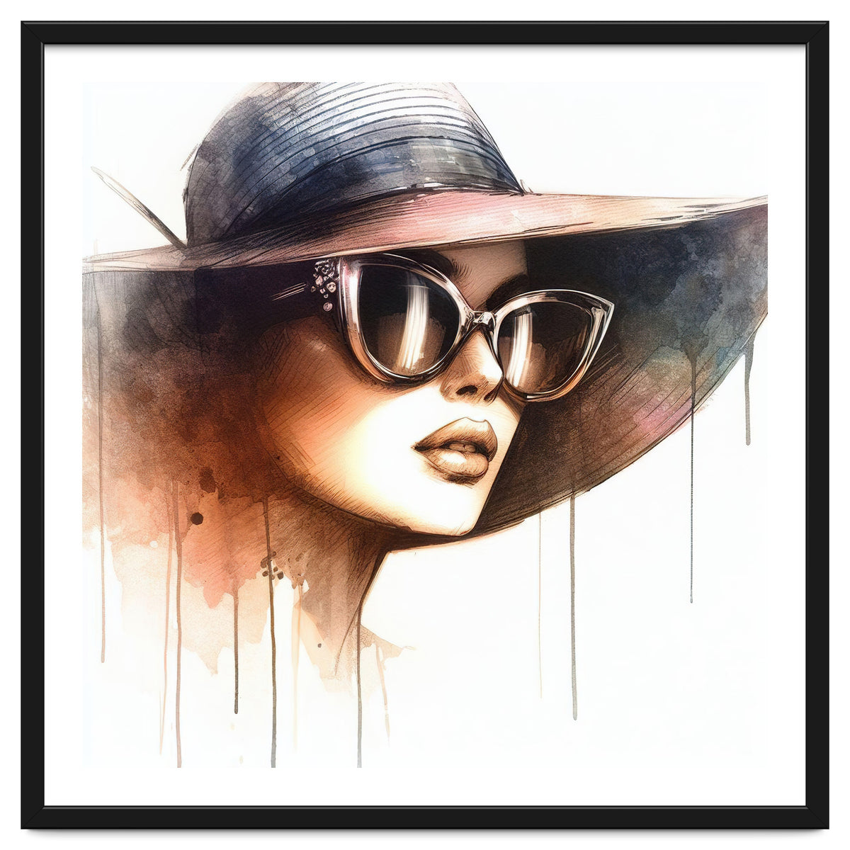 Watercolor Elegant Woman #2