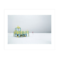 Playground in the winter seascape (Print Only)