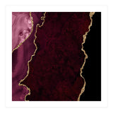 Burgundy & Gold Agate Texture 15  (Print Only) thumbnail