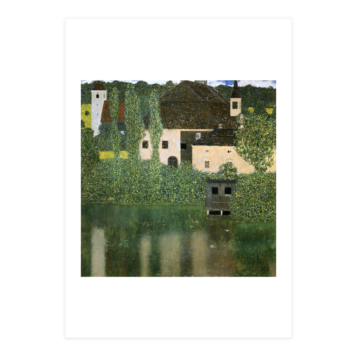 'Water Castle', 1908, Oil on canvas, 102,5 x 102 cm. (Print Only)