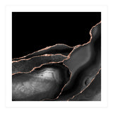 Black & Rose Gold Agate Texture 04  (Print Only) thumbnail