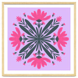 Magenta mandala flowers thumbnail