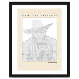 Portrait of Patience Escalier (1888) - Vincent van Gogh(ascii art) thumbnail