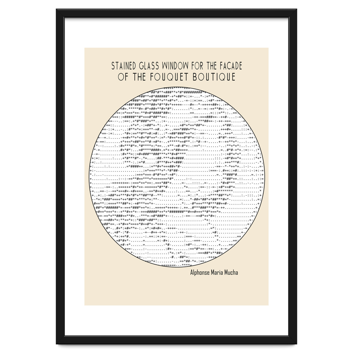 Stained Glass Window (ascii Art)