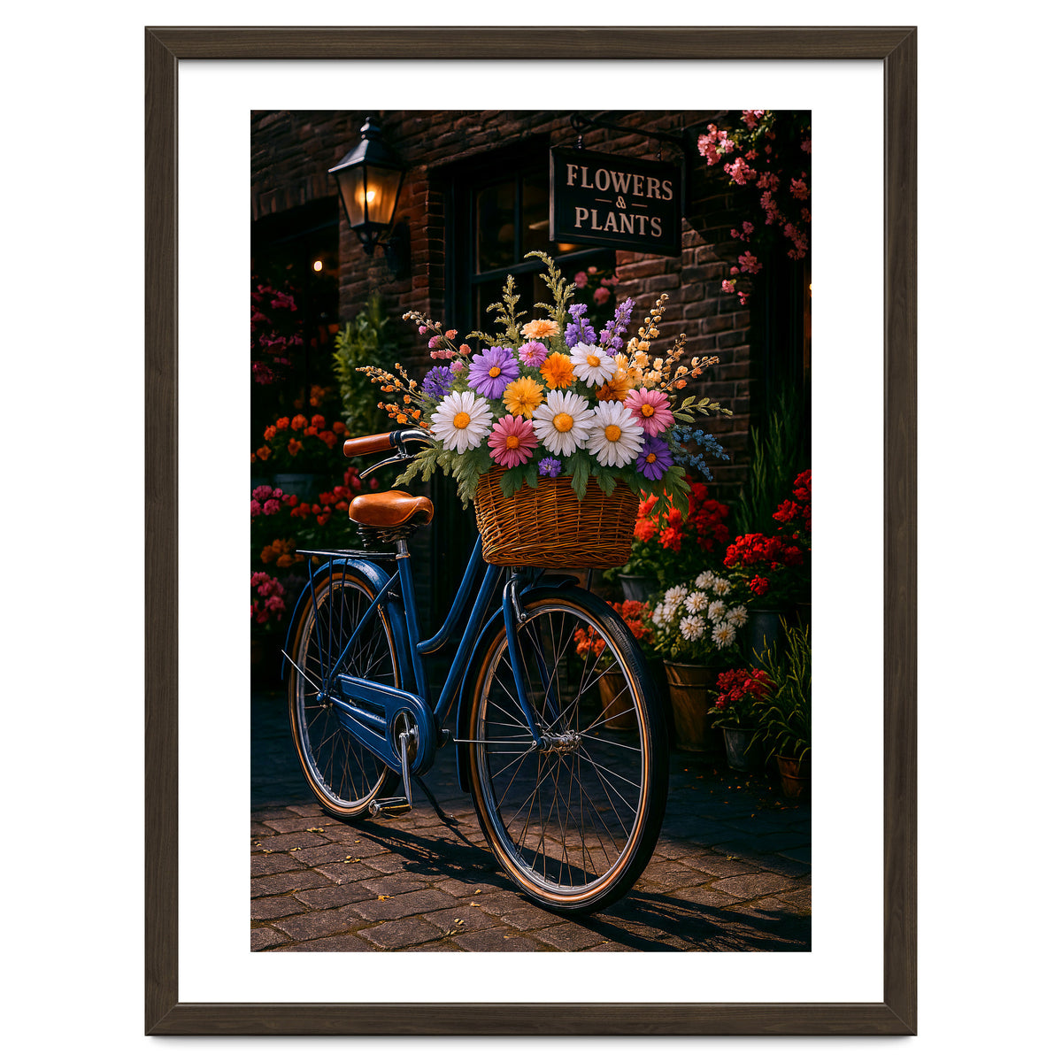 The Aesthetic of a Bicycle at a Flower Shop