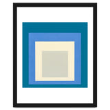 JOSEF ALBERS - HOMAGE TO THE SQUARE: BLUE WHITE GREY thumbnail