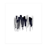 Abstract Watercolor Stripes Minimal Black (Print Only) thumbnail