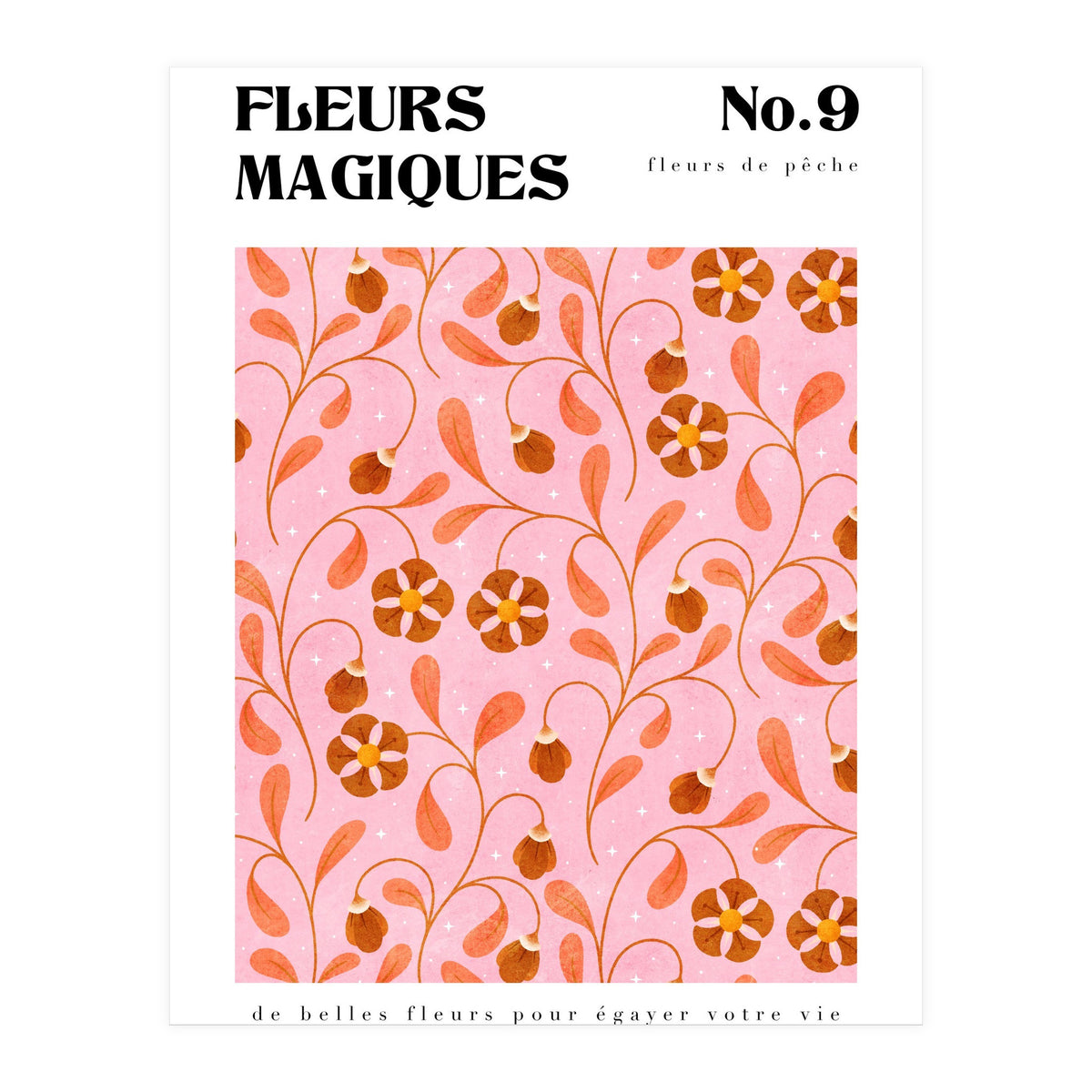Magical Flowers No.9 Peachy Florals (Print Only)