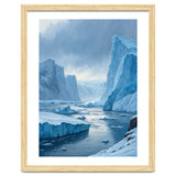 Majestic Arctic Icebergs and Glacial Valley thumbnail