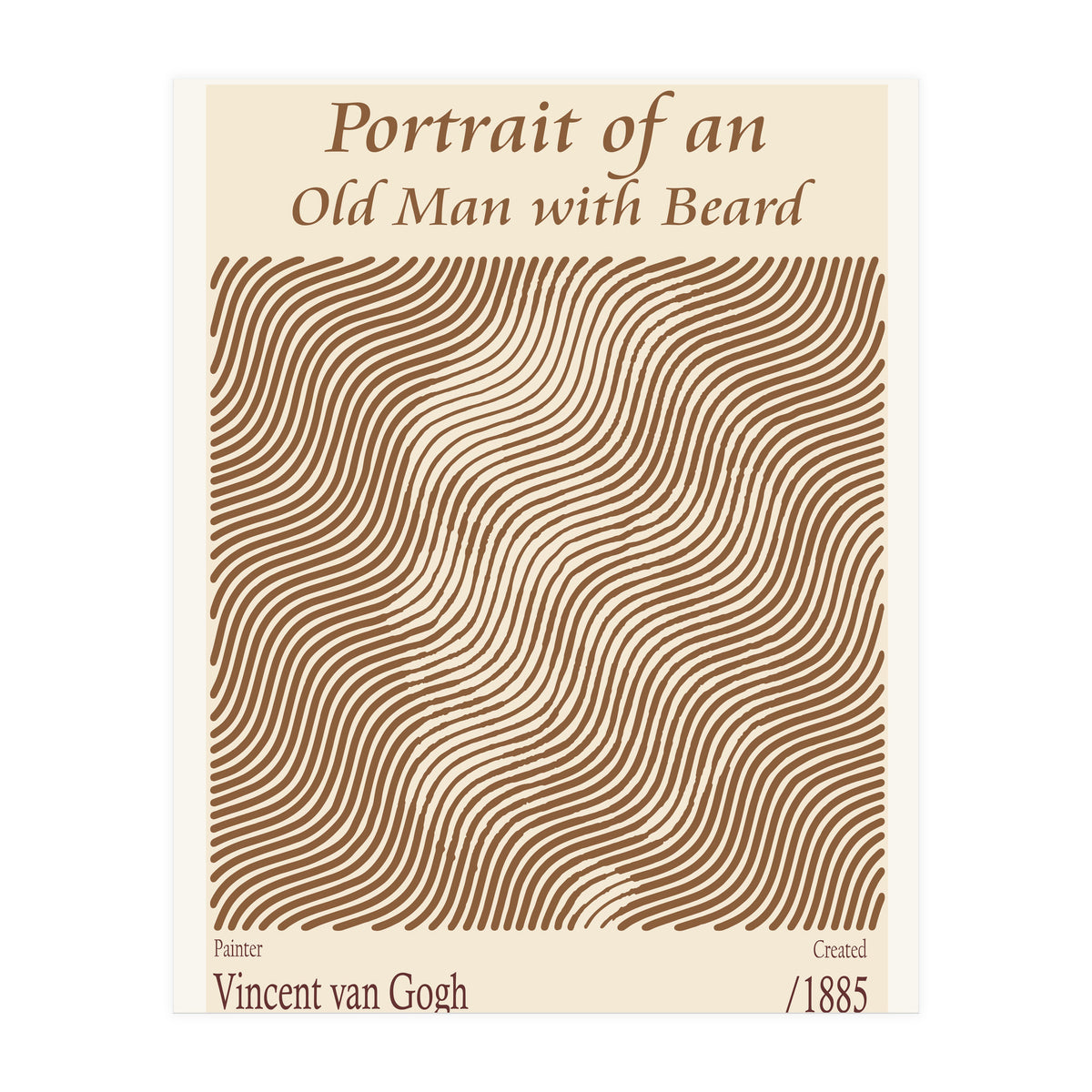 Portrait Of An Old Man With Beard – Vincent Van Gogh (1885) (Print Only)