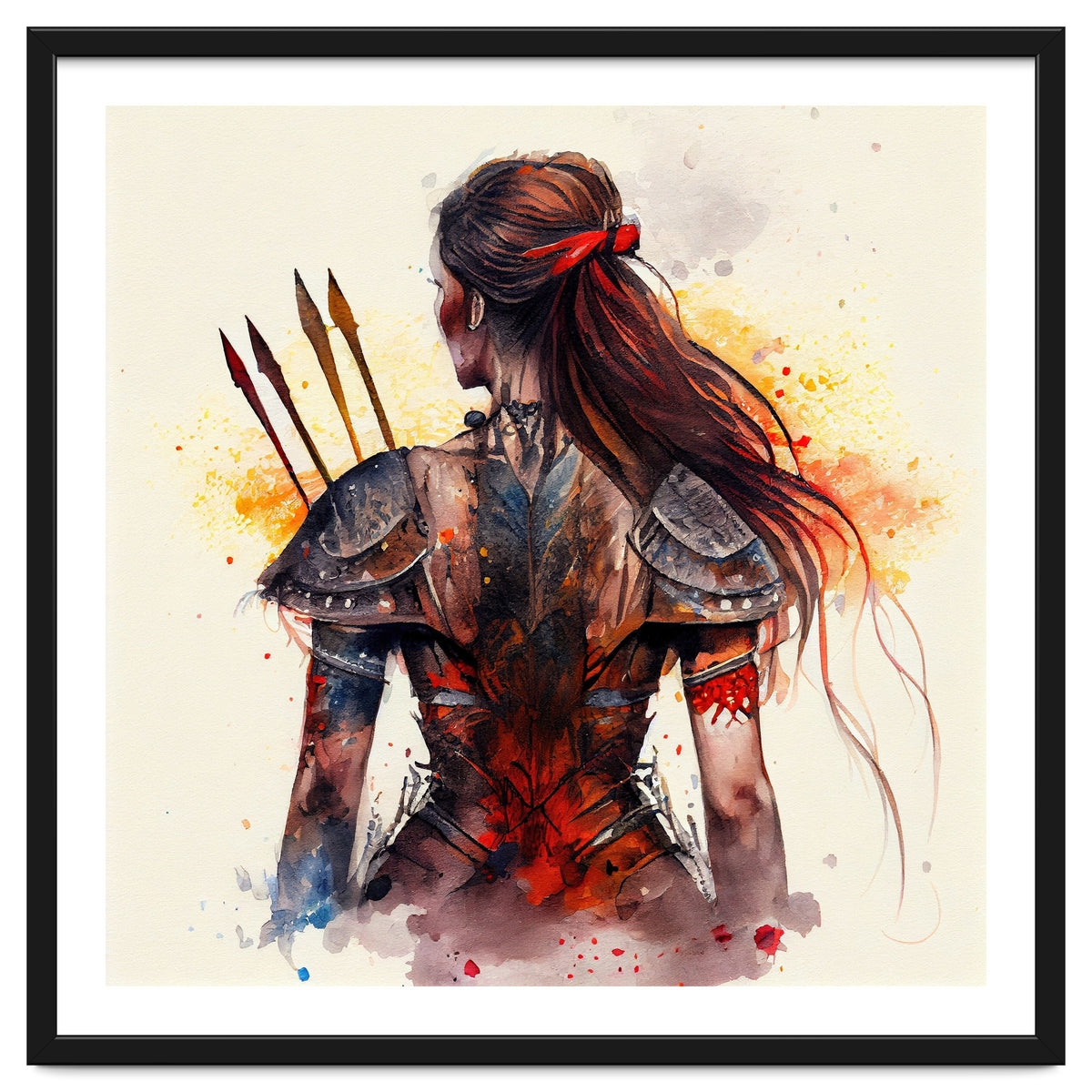 Powerful Warrior Back Woman #3