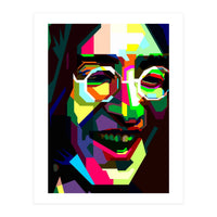 John Lennon English Rock And Roll Pop Art Wpap (Print Only)
