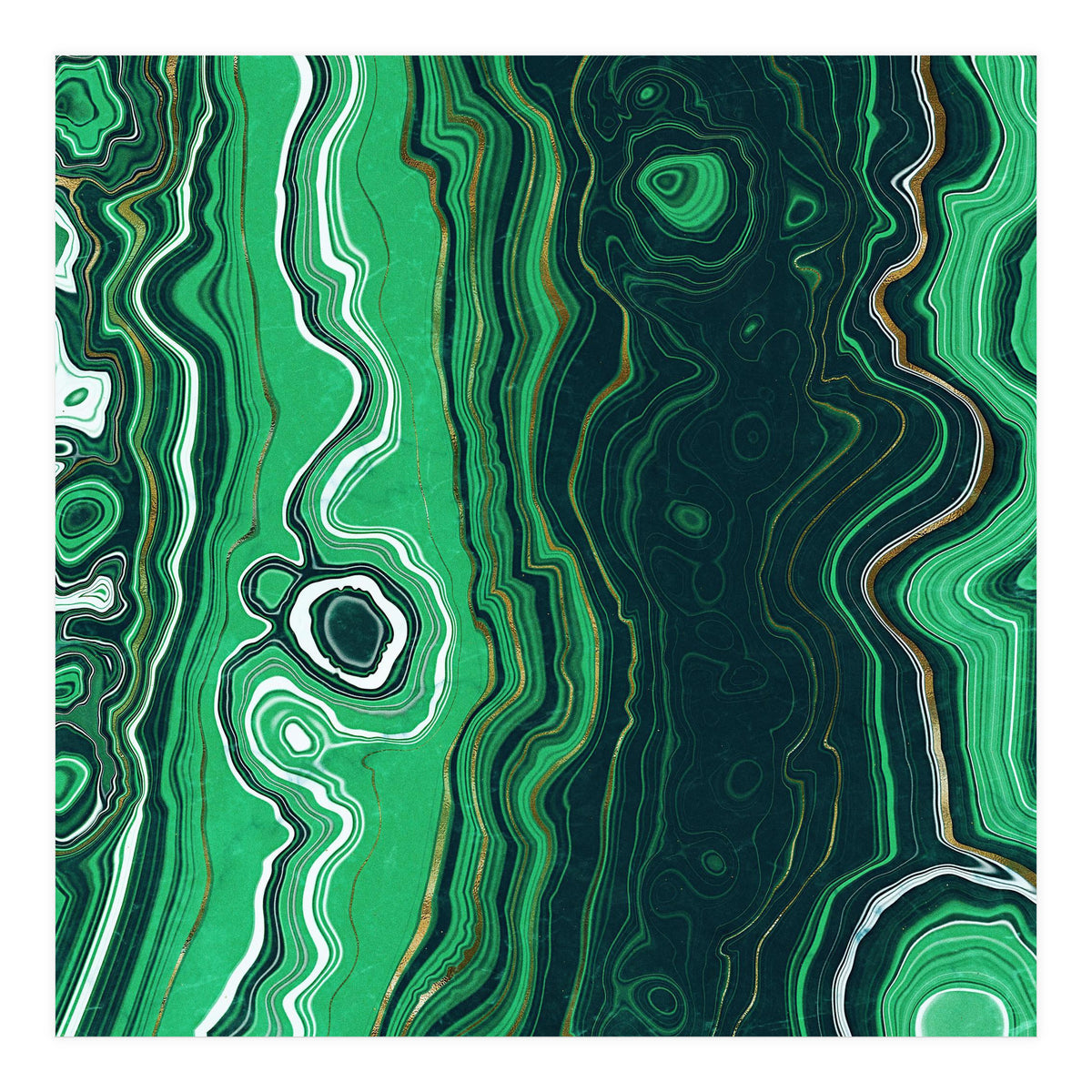 Malachite Texture 07 (Print Only)
