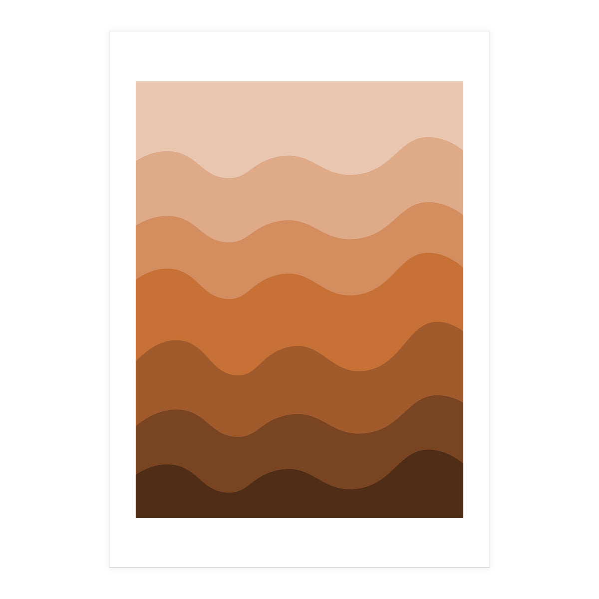 Brown gradient design  (Print Only)
