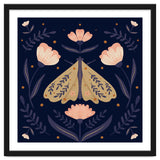 Moth And Flowers thumbnail