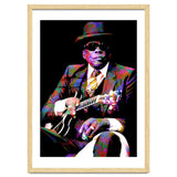John Lee Hooker American Blues Musician Legend Colorful Art thumbnail