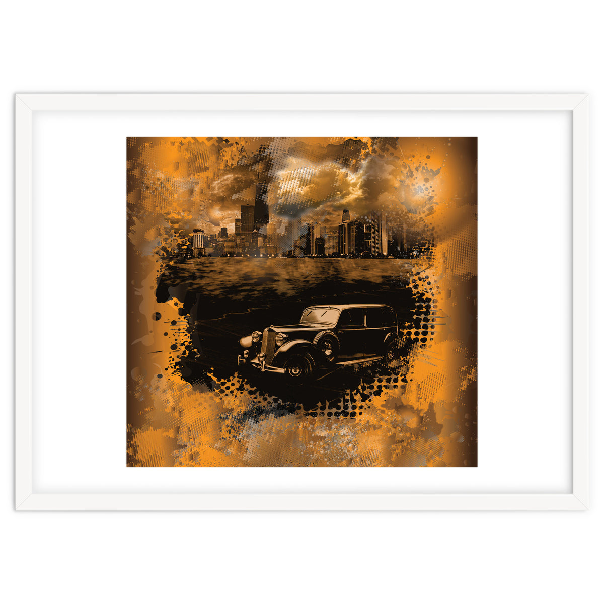 Chicago Waterfront Monochrome