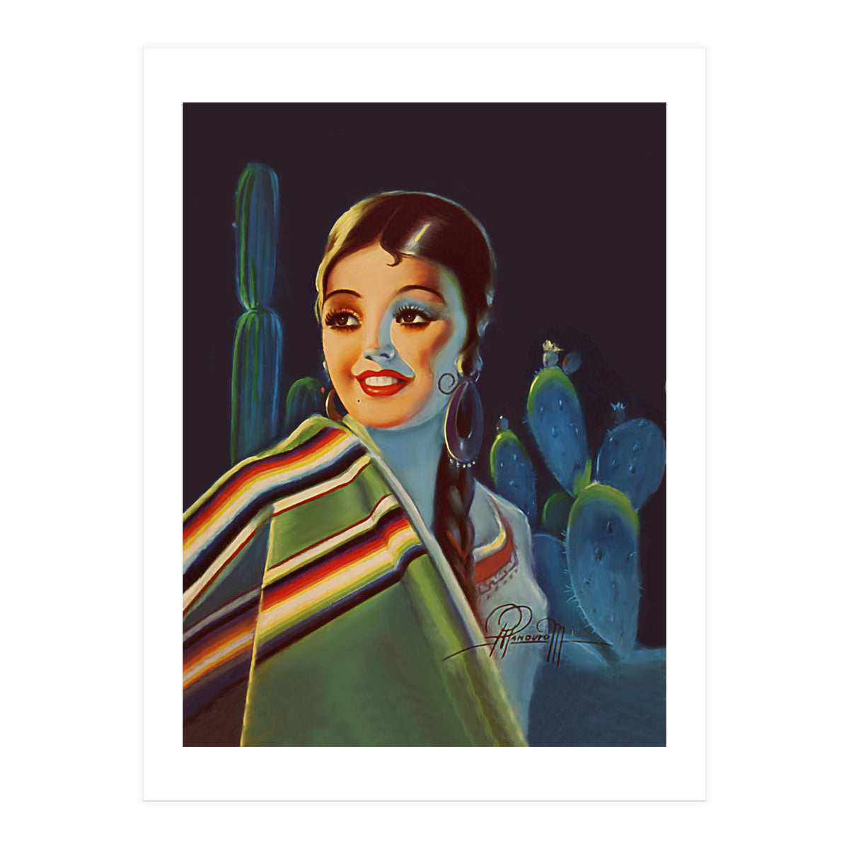Pinup Mexican Girl (Print Only)