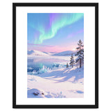 Northern Lights, Aurora Sky, Arctic Landscape, Aurora borealis, Snow Fall thumbnail