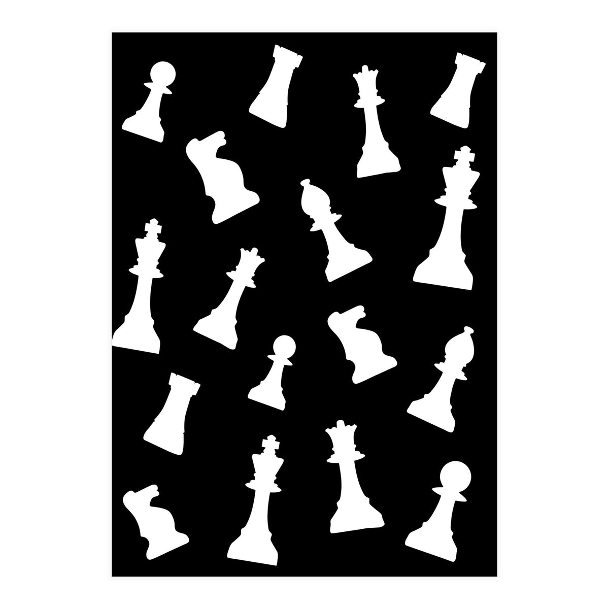 Chess Game Pieces  (Print Only)
