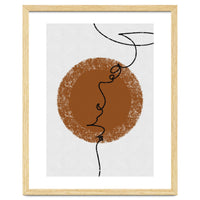 Abstract Brown and Black Lines