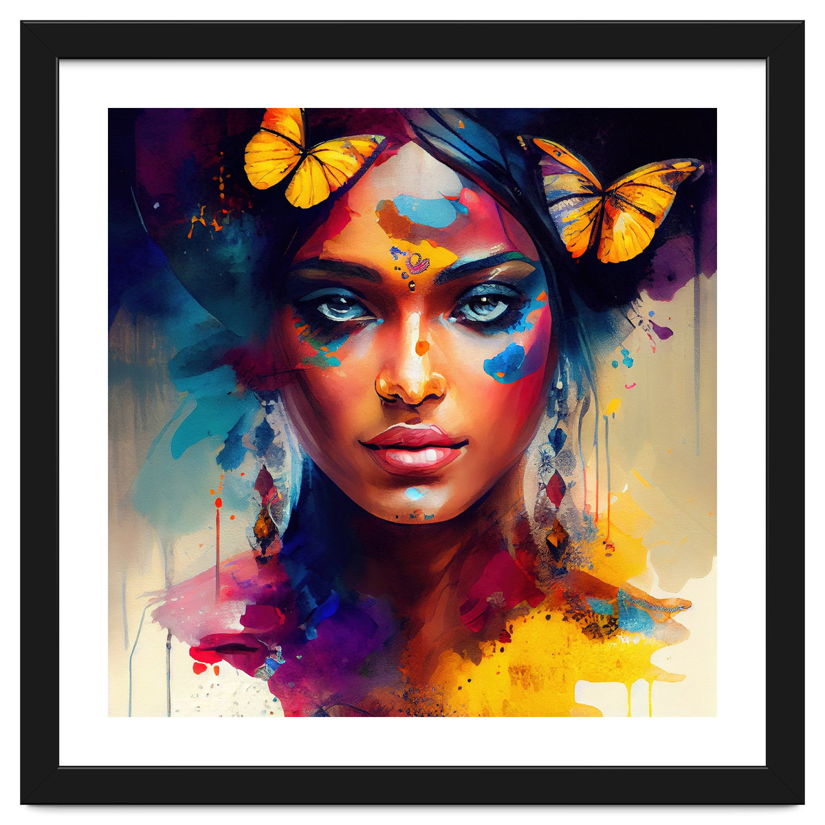 Butterfly Crown Hindu Portrait