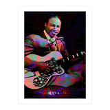 Jimmy Reed American BLues Musician Legend Colorful (Print Only) thumbnail