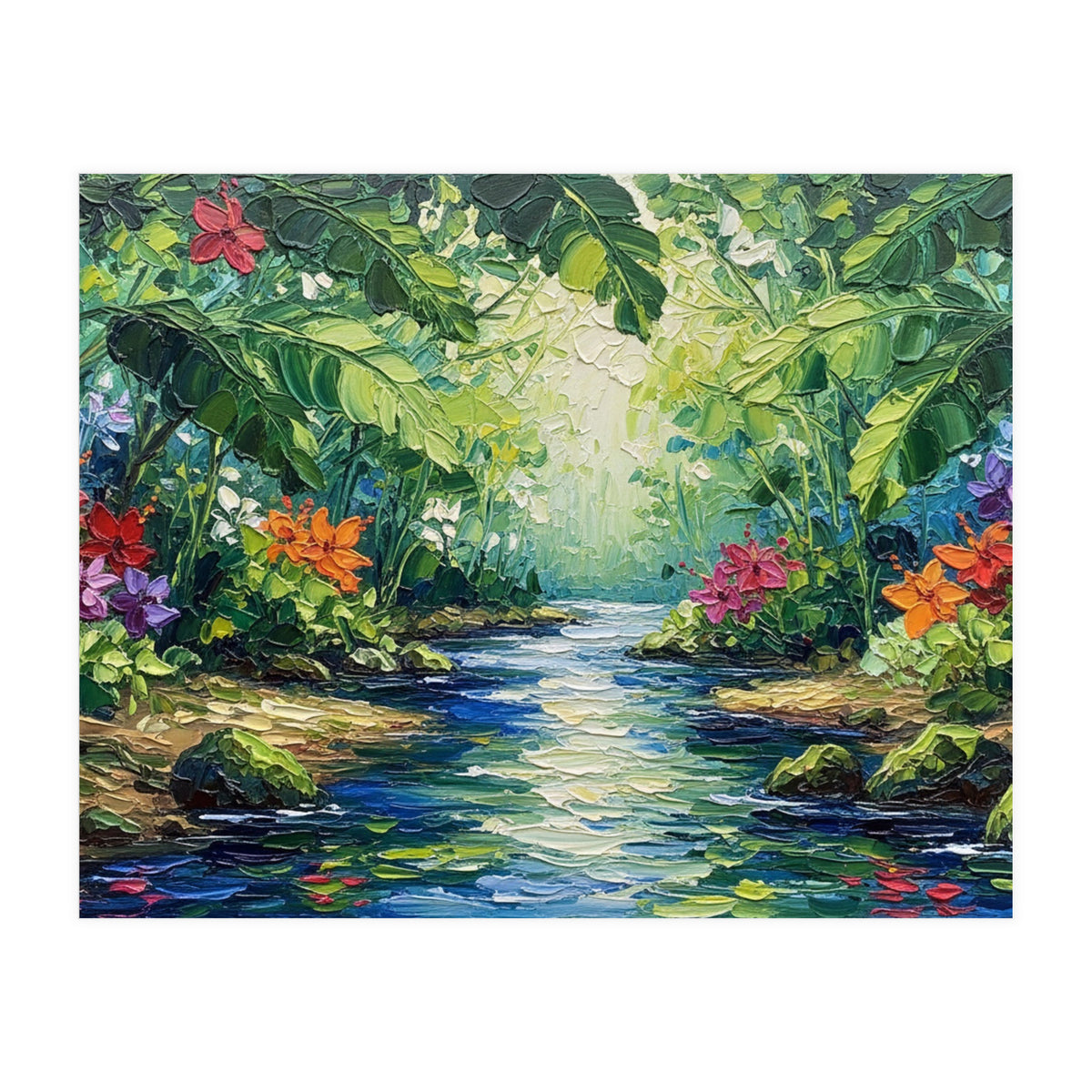 Tropical Jungle Oasis (Print Only)