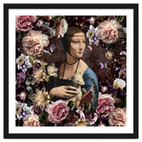 Woman with Ermine And flowers thumbnail