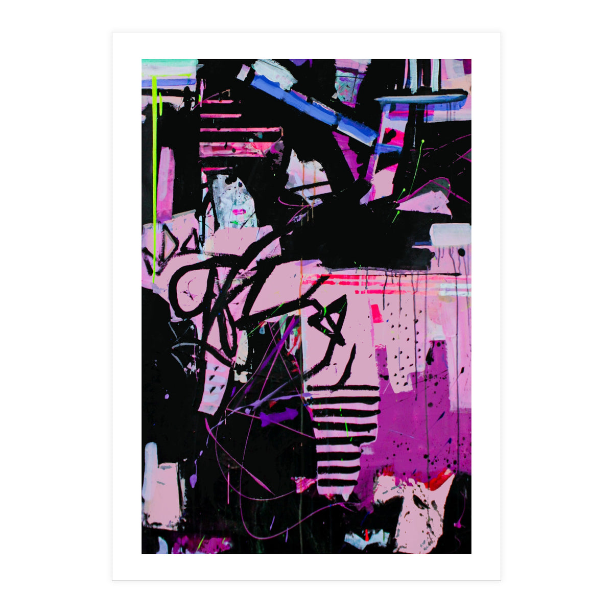 Wild Child Abstract Acrylic Colorful Arthaus Michelle Williams (Print Only)