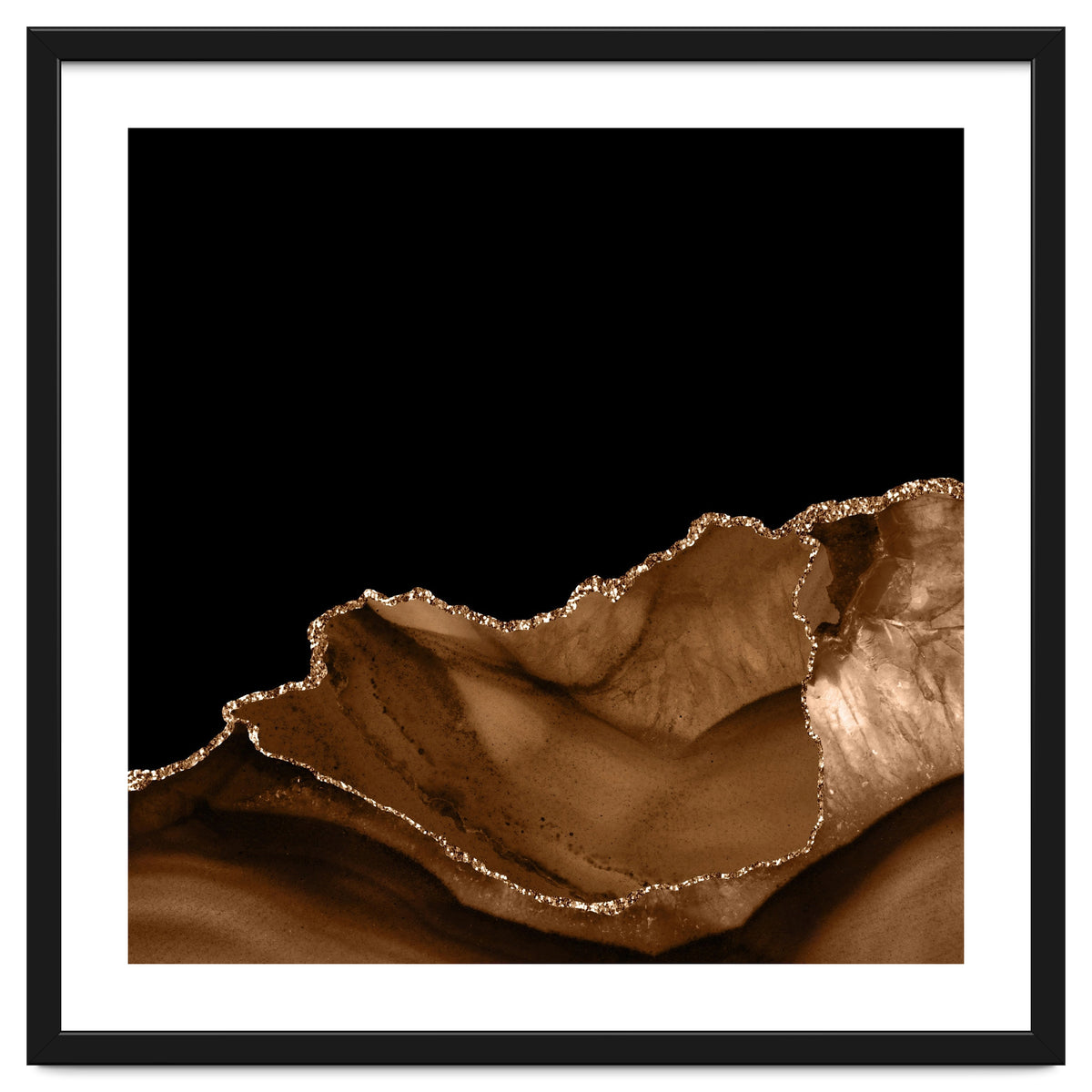 Brown & Gold Agate Texture 06