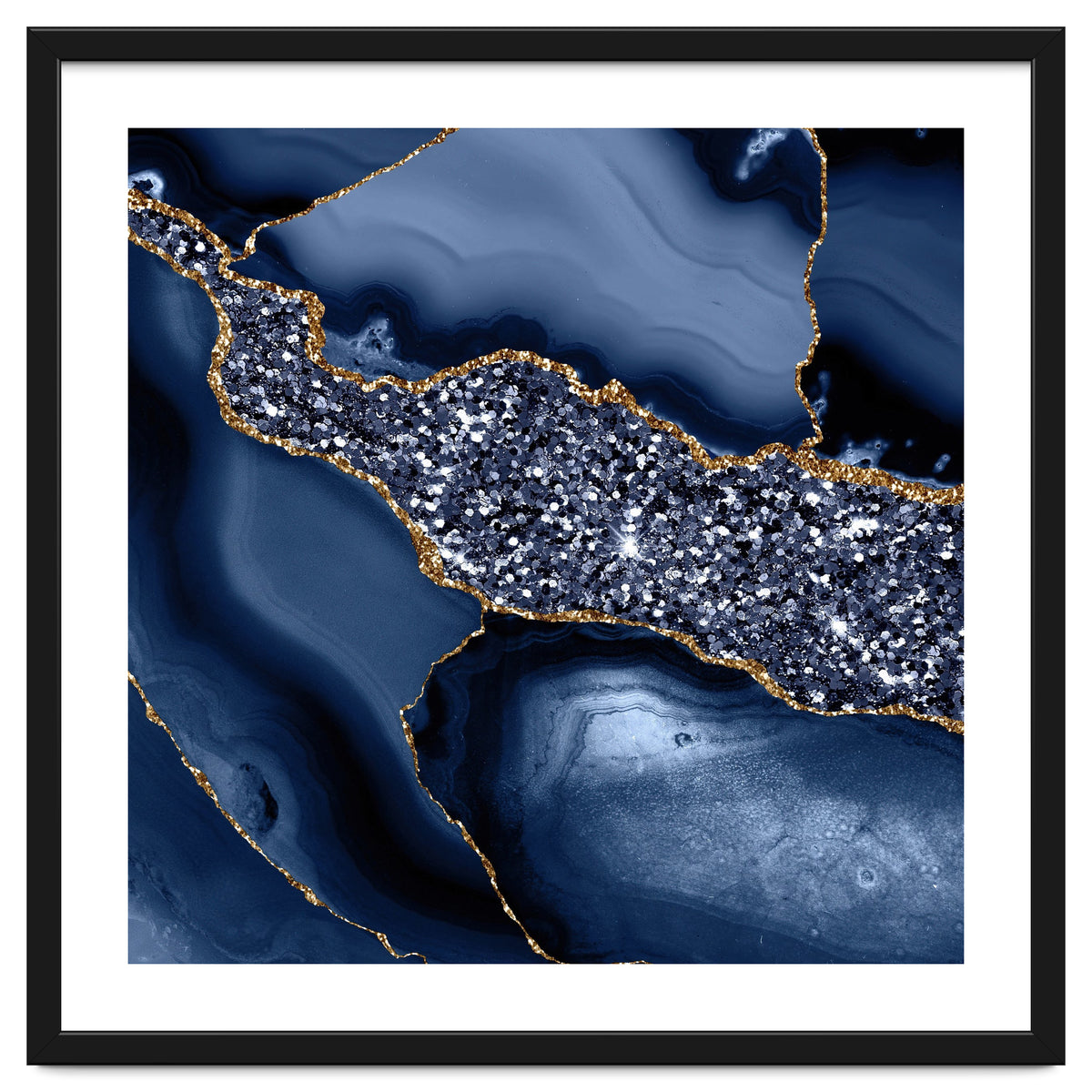 Agate Glitter Ocean Texture 05