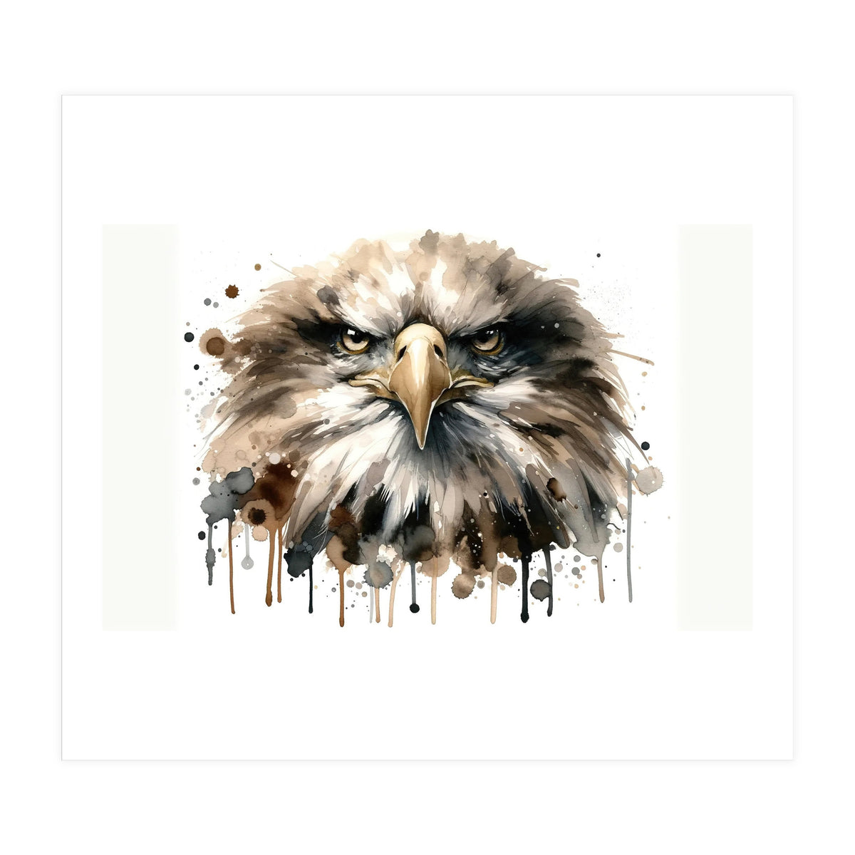 Fierce Bald Eagle Portrait (Print Only)
