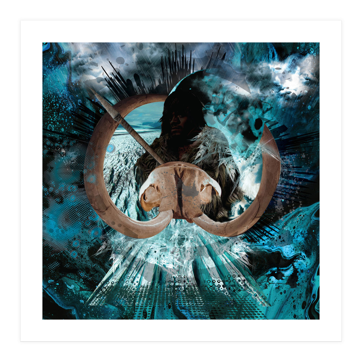 Mammoth Hunt Ice Age (Print Only)