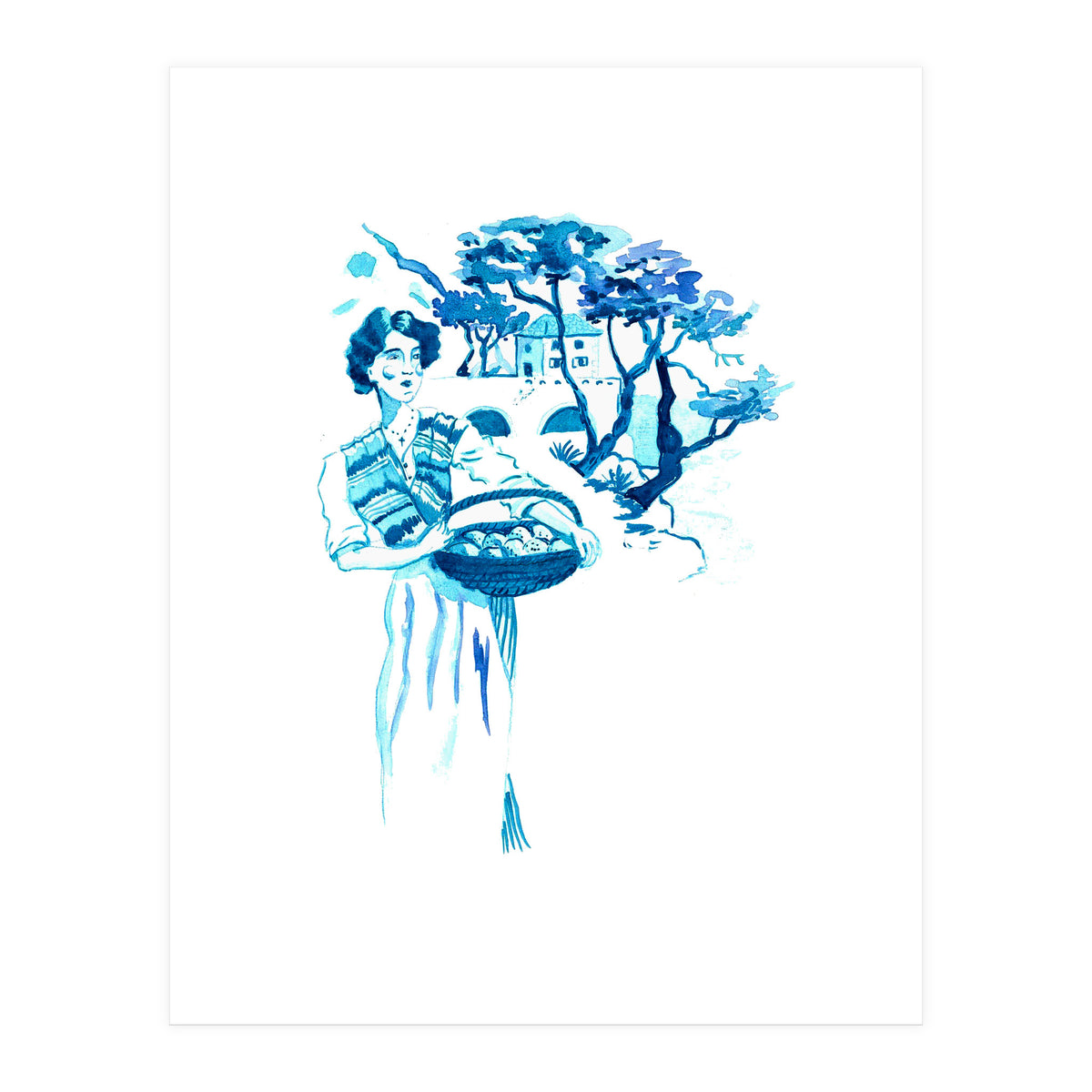 Porteuse Oranges (Print Only)