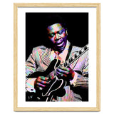 BB King. American Blues Guitarist in Colorful Art thumbnail