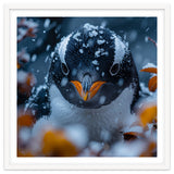 Close Up Of A Gentoo Penguin In The Snow thumbnail
