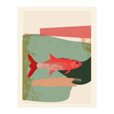 Red Fish Abstract (Print Only) thumbnail
