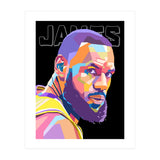 King Lebron James art (Print Only) thumbnail