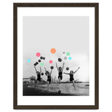 Vintage Women Black & White Photography Balloons Freedom Feminism Women's Rights Individuality thumbnail