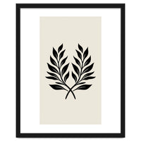 Minimalist Laurel Wreath: Botanical Line Art