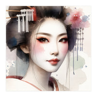 Rose Veil Modern Geisha (Print Only)