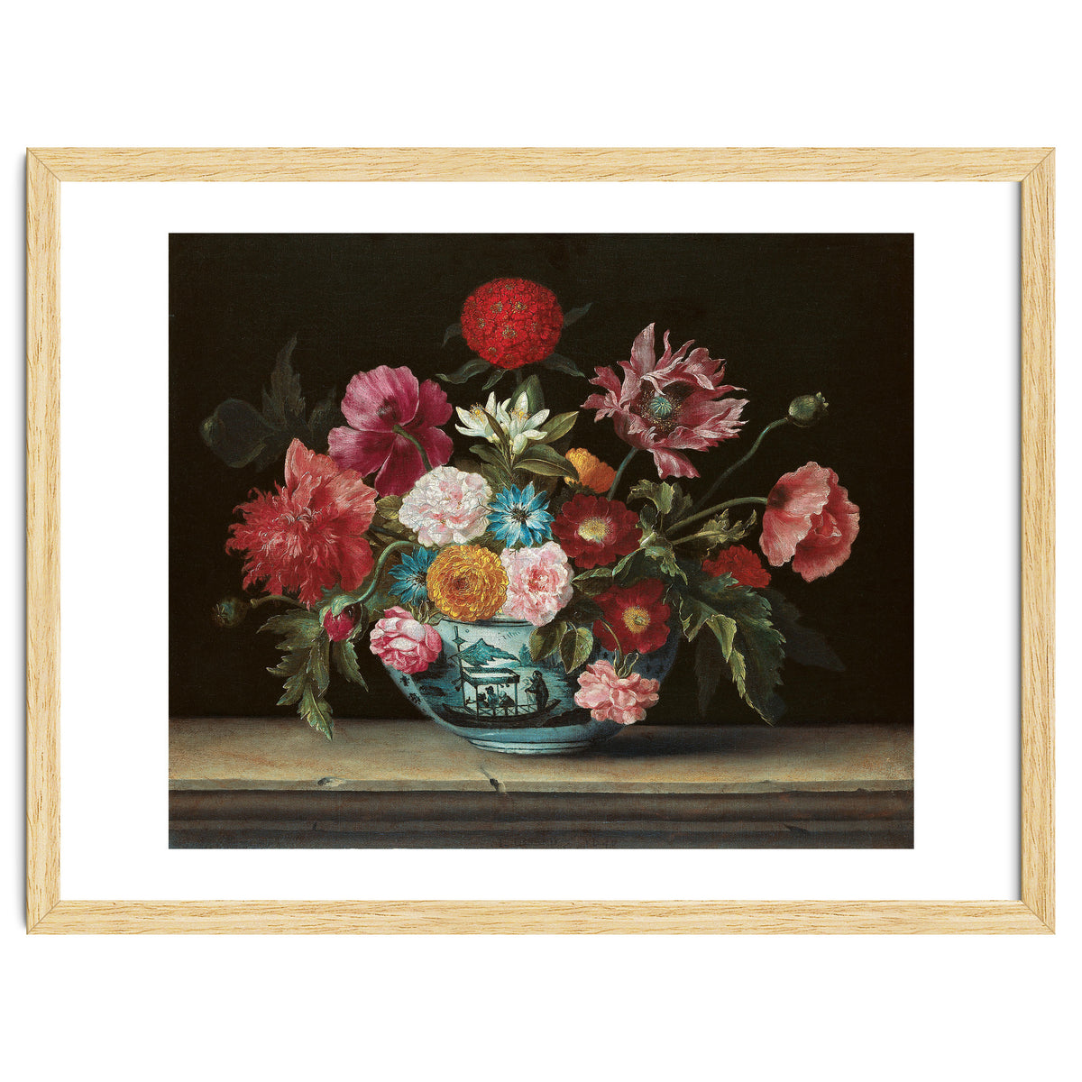 Jacques Linard (París (?), c. 1600-Paris, 1645). Chinese Bowl with Flowers (1640). Oil on canvas....