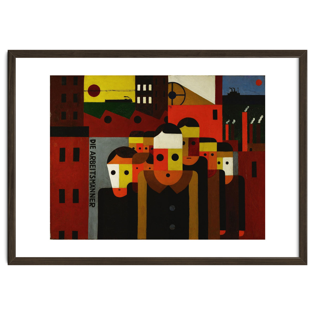 Die Arbeitsmaenner - The Workmen. Oil on canvas.